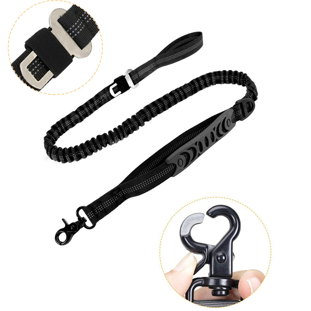 Adjustable Bungee Dog Leash with Car Seatbelt
