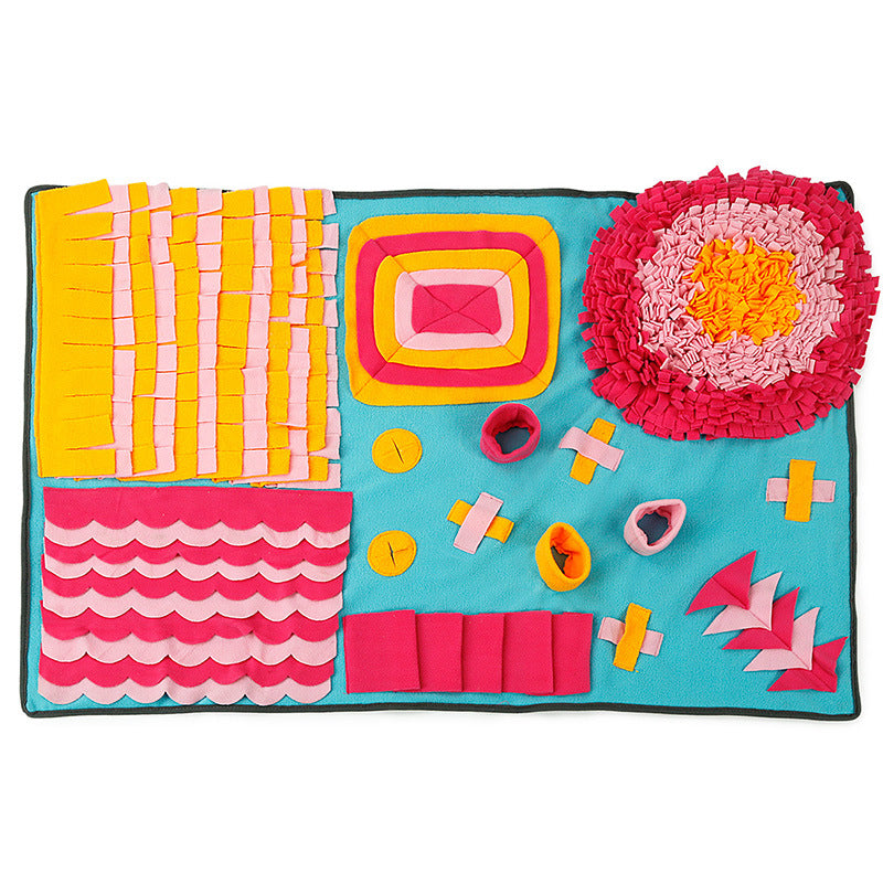 Interactive Dog Snuffle Mat – Slow Feeder Toy for Play & Feeding