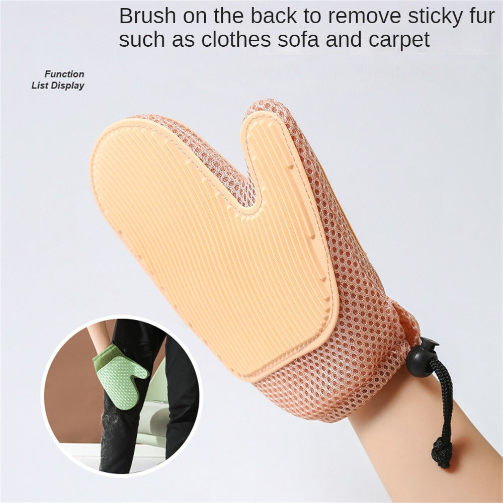 Pet Hair Remover Glove Dog Cat Grooming Brush