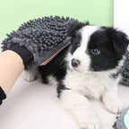 2-in-1 Pet Grooming & Bathing Brush – Massage & Dry Glove