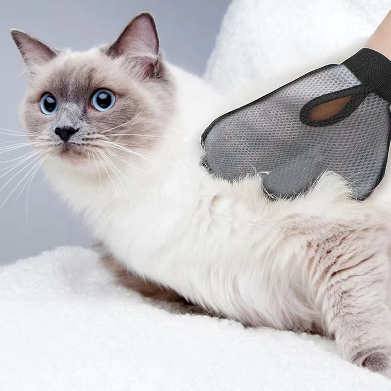 Pet Hair Removal Glove Silicone Cat Dog Grooming Brush
