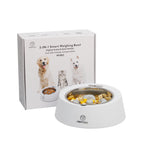 Smart Weighing Slow Feeder Bowl – Dog & Cat Food Dish