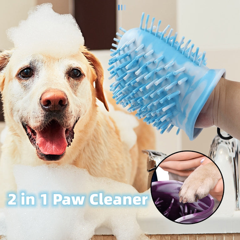 Portable Dog Paw Cleaner Cup with Soft Brush
