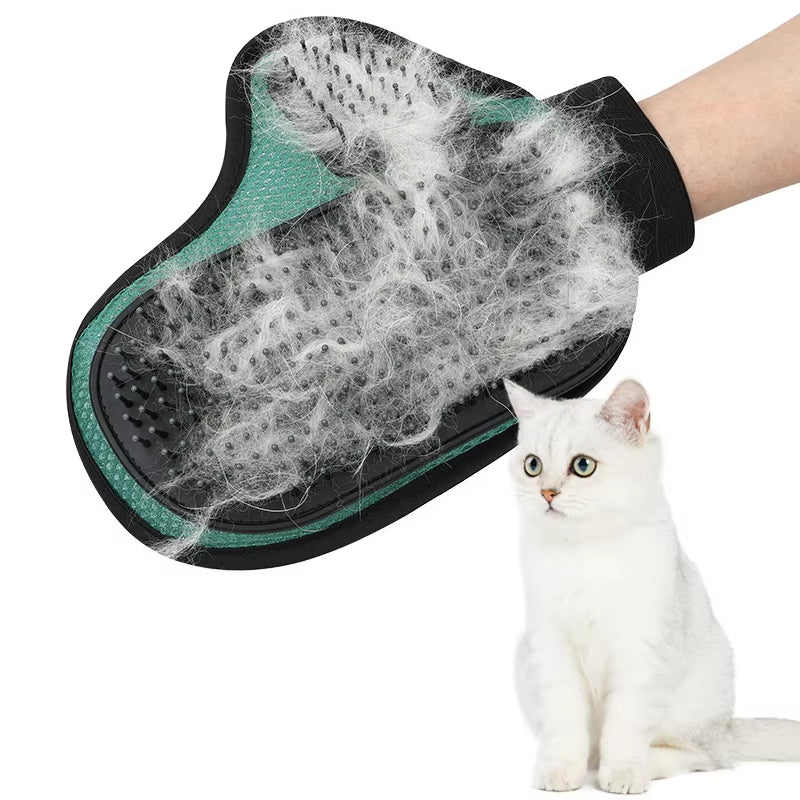 Pet Hair Removal Glove Silicone Cat Dog Grooming Brush